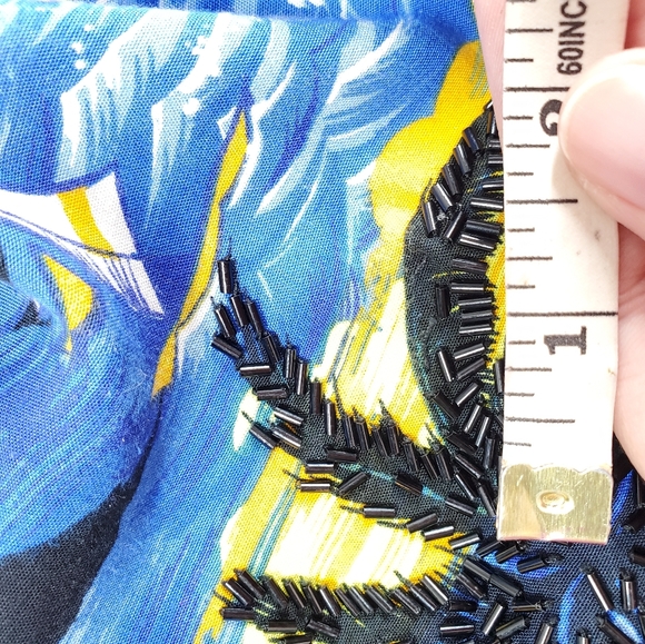 Club Z Collection Blue Tropical Palm Tree Dress - Picture 9 of 11